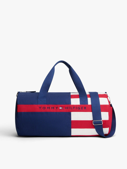 Tommy Hilfiger Flag Colorblock Canvas Duffel Bag