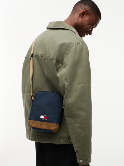 Tommy Hilfiger Tommy Jeans Mixed-Media Reporter Bag