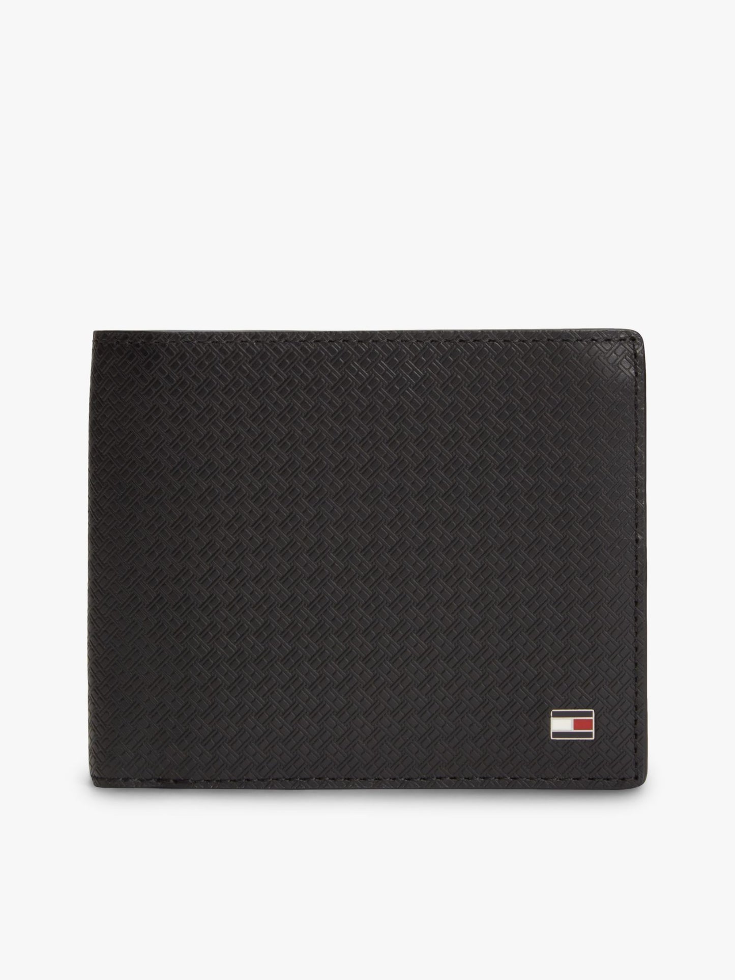 Tommy Hilfiger Allover Flag Leather Card & Coin Wallet