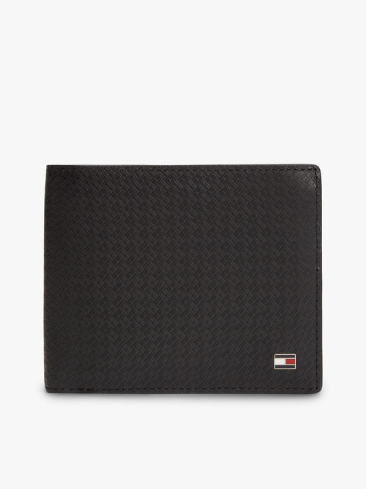 Tommy Hilfiger Allover Flag Leather Card & Coin Wallet