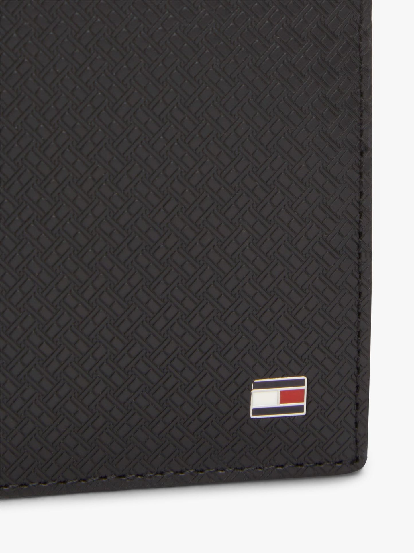 Tommy Hilfiger Allover Flag Leather Card & Coin Wallet
