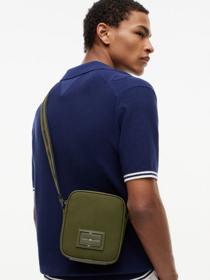 Tommy Hilfiger Hilfiger Logo Textured Mini Reporter Bag