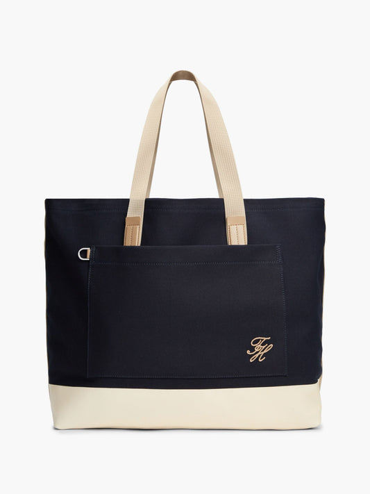 Tommy Hilfiger Colorblock Canvas Tote Bag
