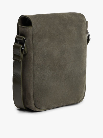Tommy Hilfiger Suede Flap Crossbody Bag