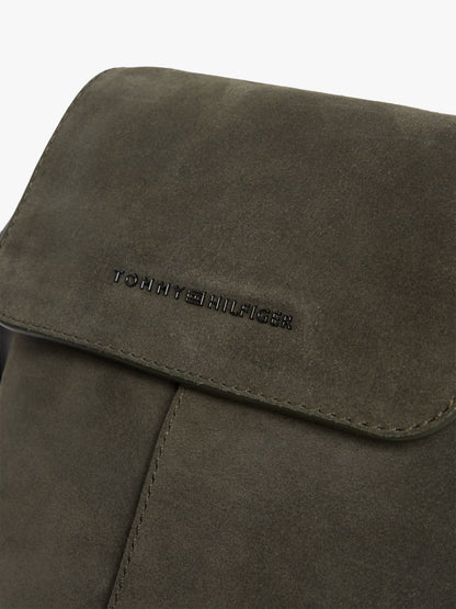 Tommy Hilfiger Suede Flap Crossbody Bag