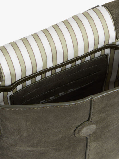 Tommy Hilfiger Suede Flap Crossbody Bag