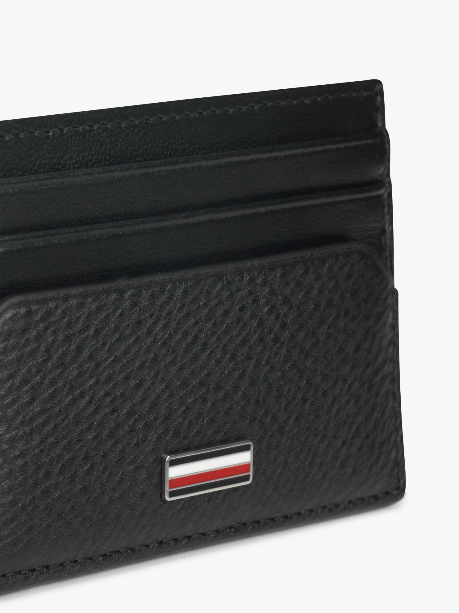 Tommy Hilfiger Pebbled Leather Card Holder