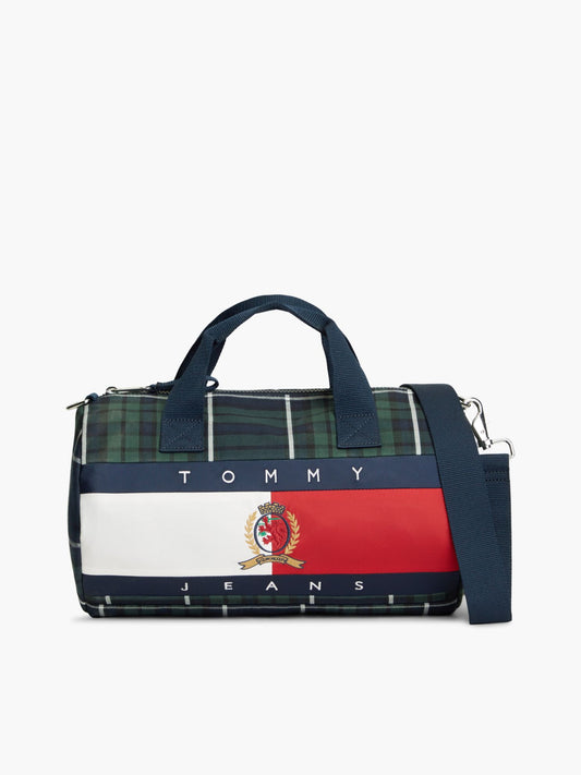 Tommy Hilfiger Tommy Jeans Archive Logo Plaid Duffel Bag