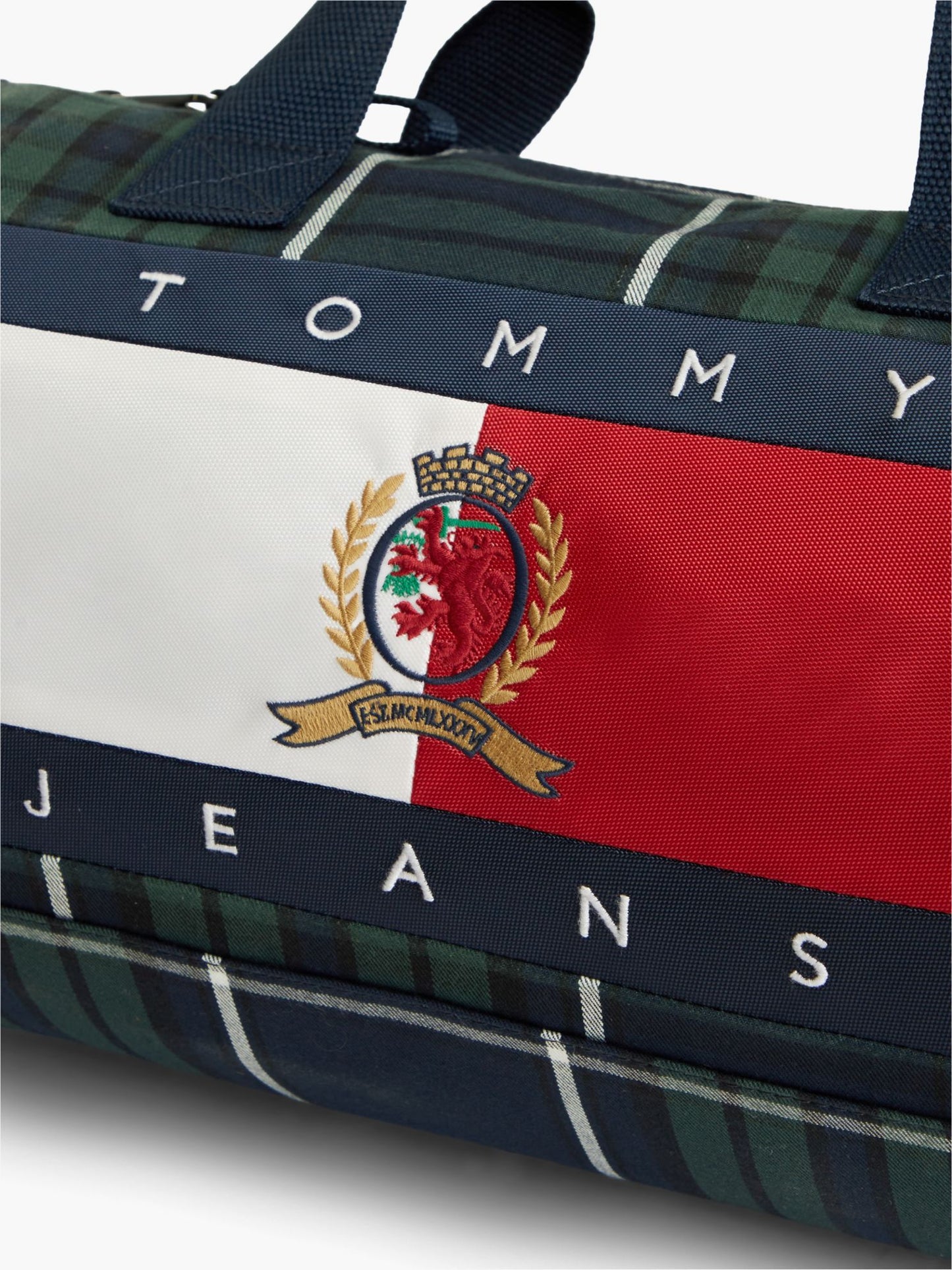 Tommy Hilfiger Tommy Jeans Archive Logo Plaid Duffel Bag