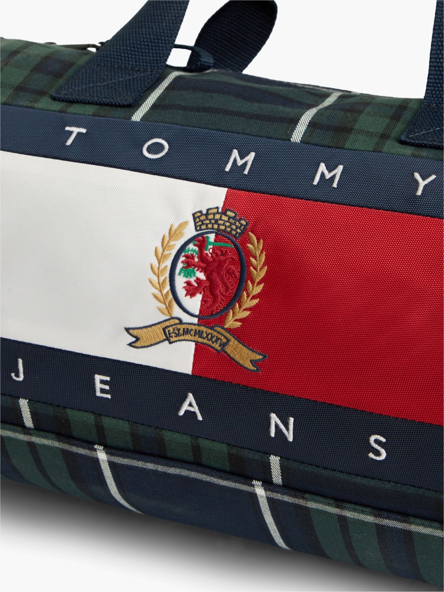 Tommy Hilfiger Tommy Jeans Archive Logo Plaid Duffel Bag