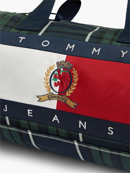 Tommy Hilfiger Tommy Jeans Archive Logo Plaid Duffel Bag