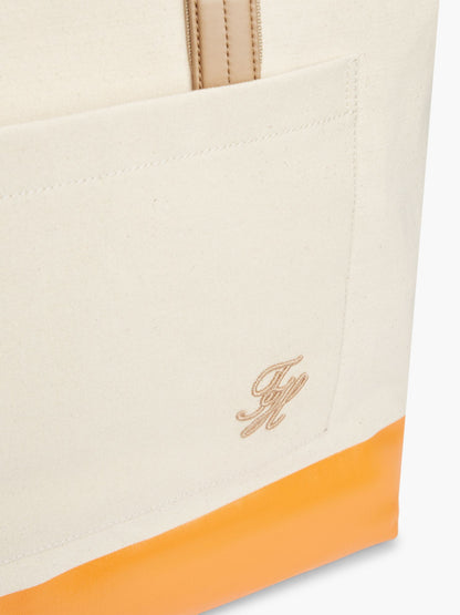 Tommy Hilfiger Colorblock Canvas Tote Bag