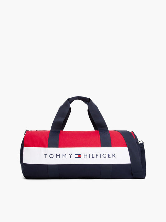 Tommy Hilfiger Tommy Logo Colorblock Canvas Duffel Bag