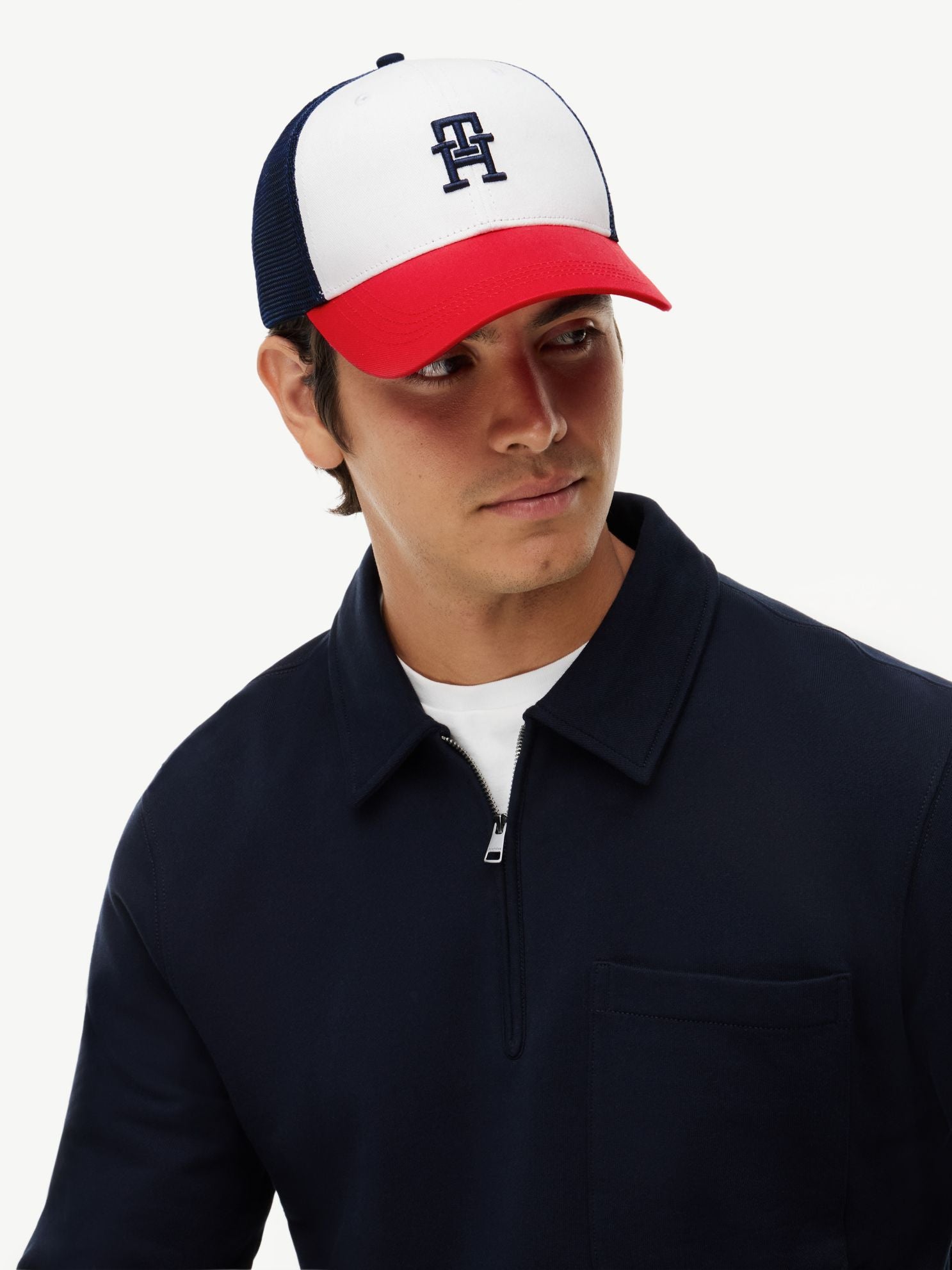 Tommy Hilfiger Monogram Colorblock Trucker Cap