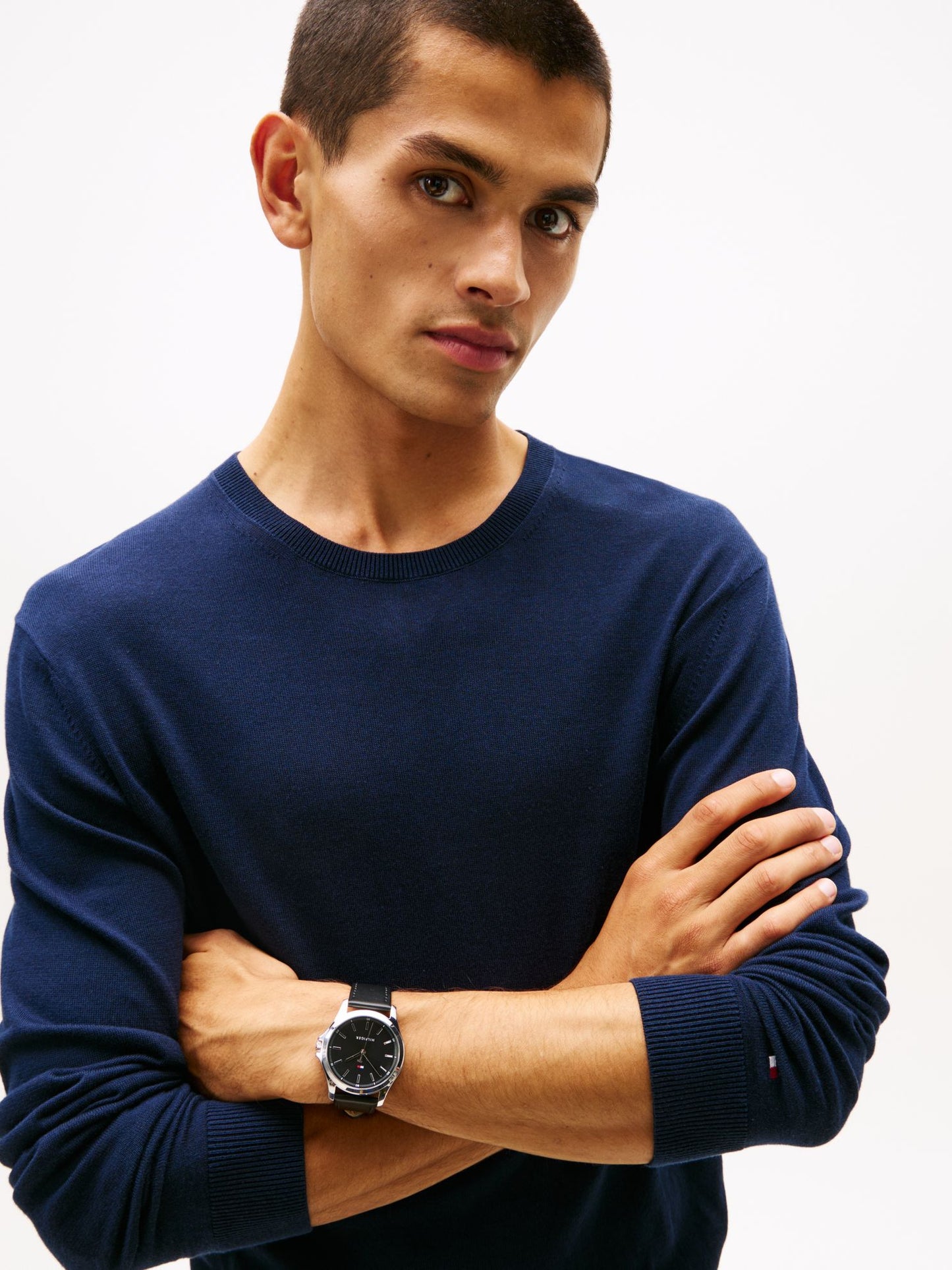 Tommy Hilfiger 43MM Leather Strap Sport Watch