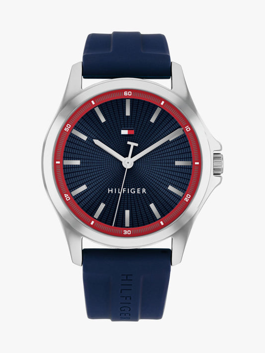 Tommy Hilfiger 43MM Silicone Strap Sport Watch