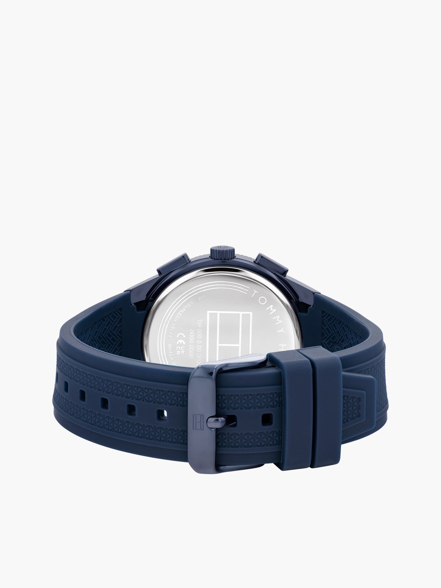 Tommy Hilfiger 43MM Silicone Strap Dual-Time Watch