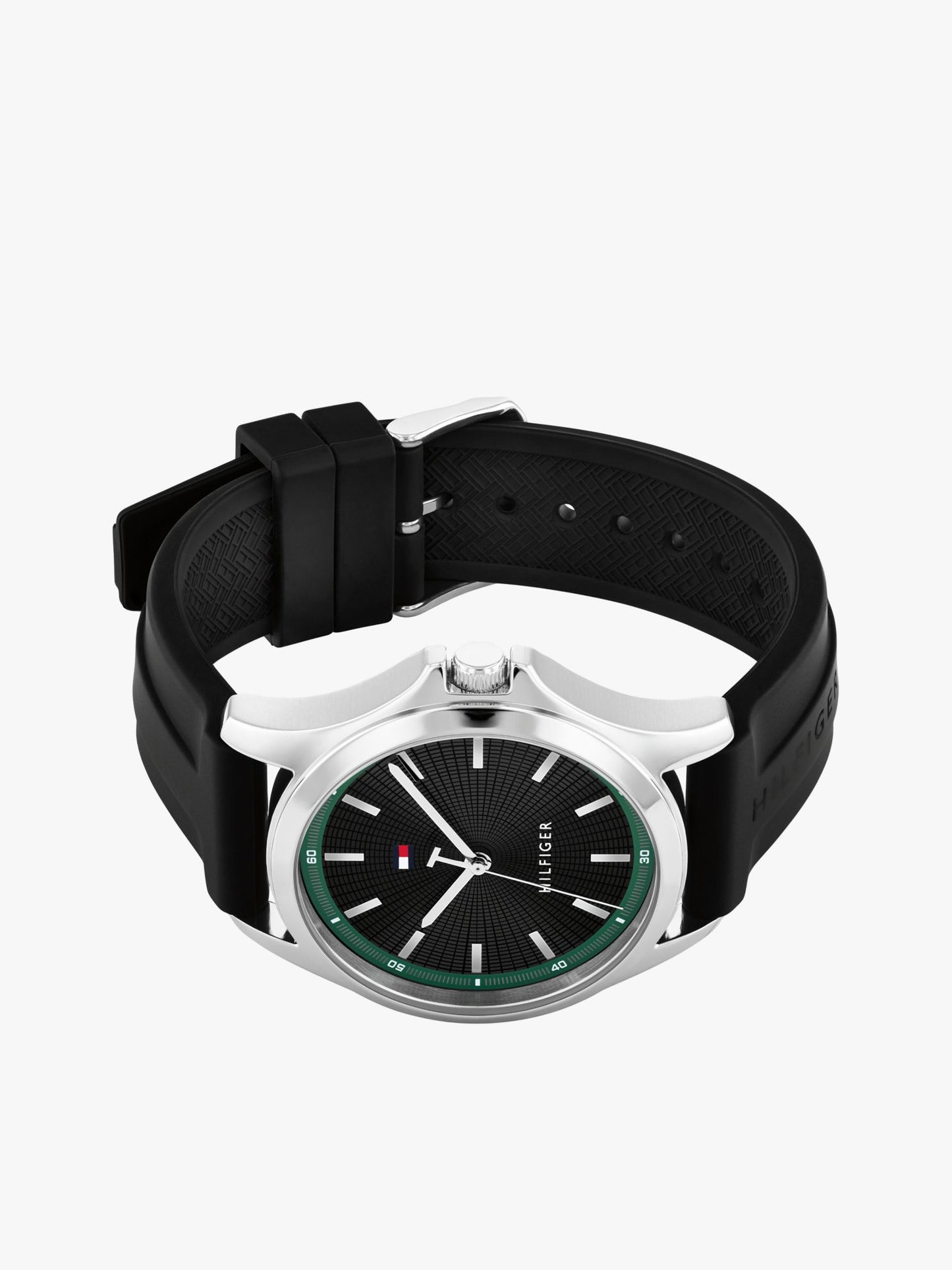 Tommy Hilfiger 43MM Silicone Strap Sport Watch