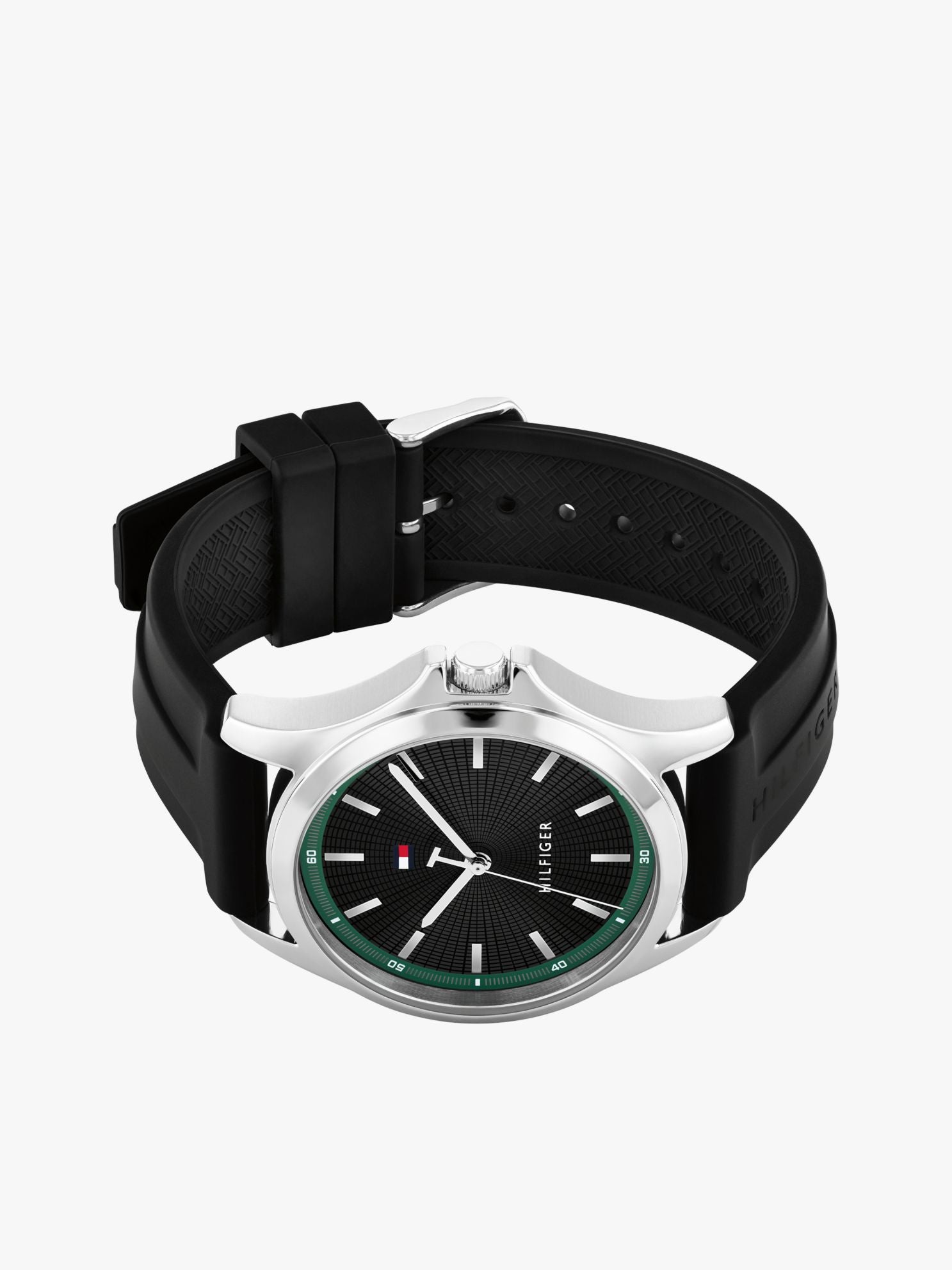 Tommy Hilfiger 43MM Silicone Strap Sport Watch