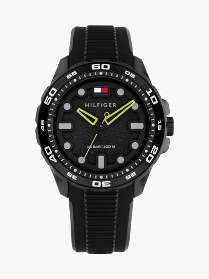 Tommy Hilfiger 42MM Silicone Strap Sport Watch