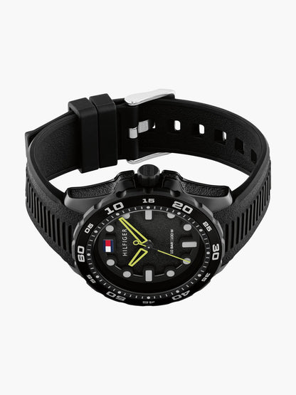 Tommy Hilfiger 42MM Silicone Strap Sport Watch