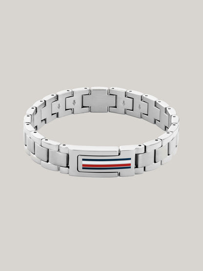Tommy Hilfiger Flag Stripe Stainless Steel Bracelet