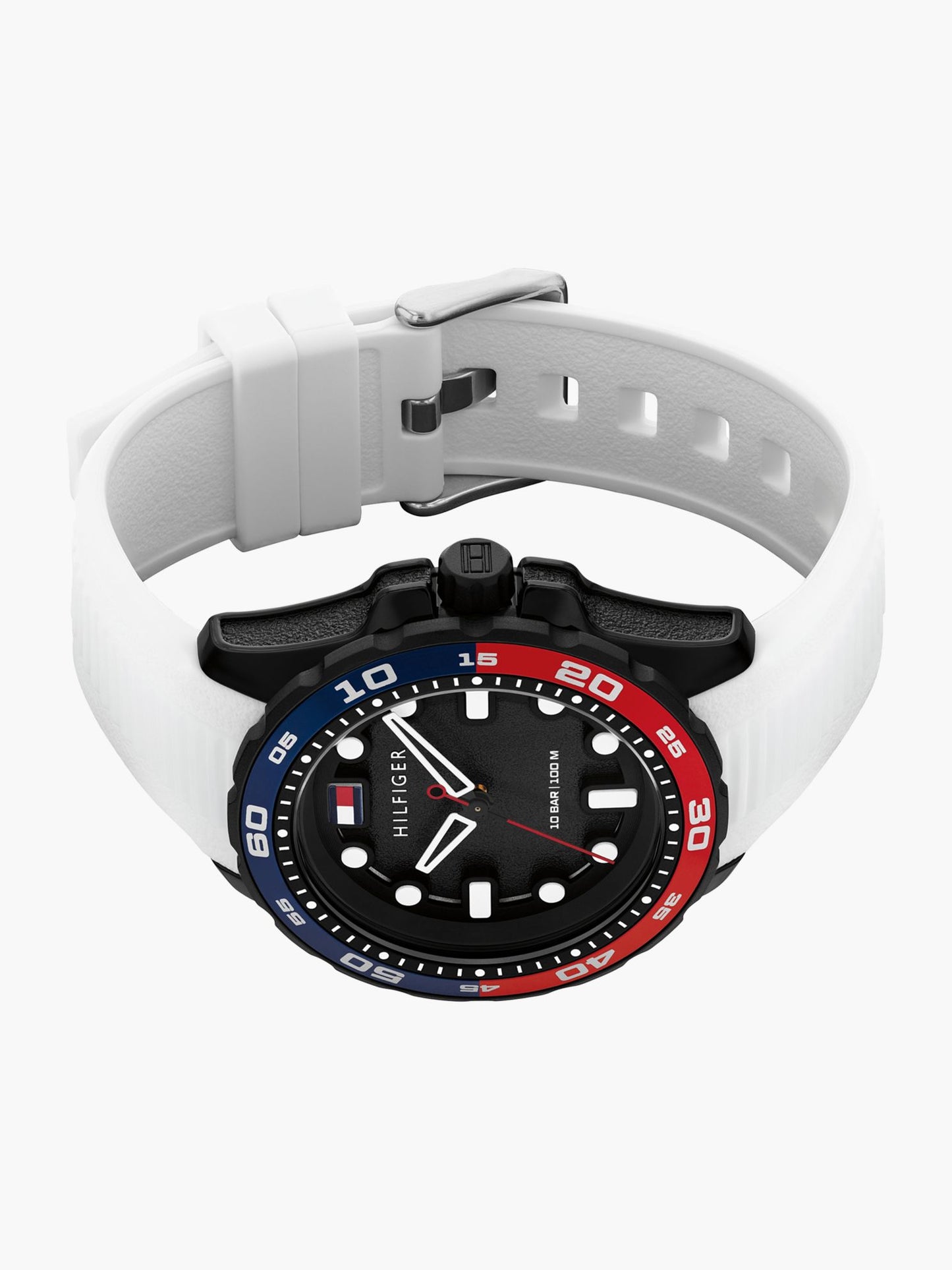 Tommy Hilfiger 42MM Silicone Strap Sport Watch