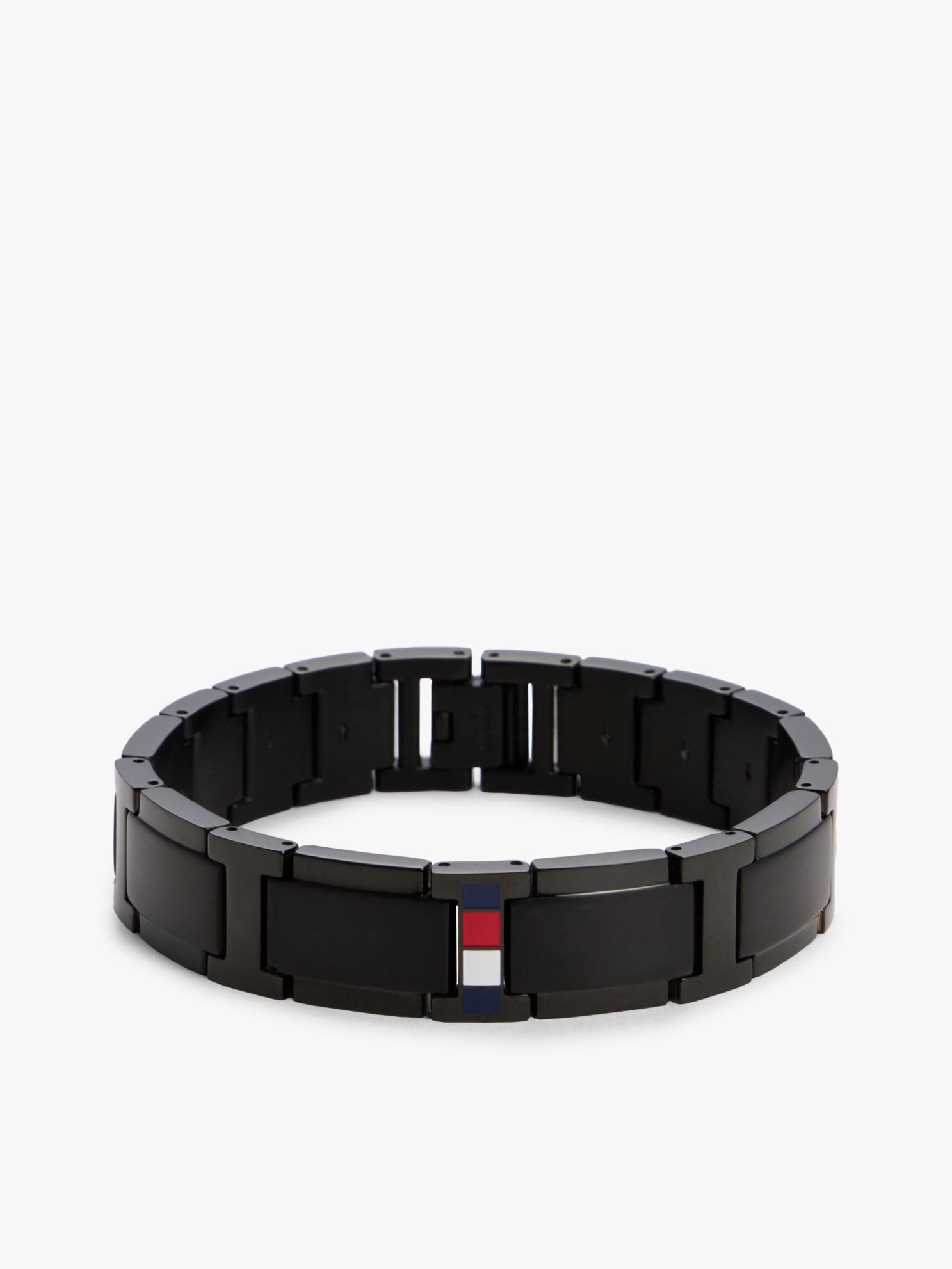 Tommy Hilfiger Stripe Accent Flat-Link Bracelet