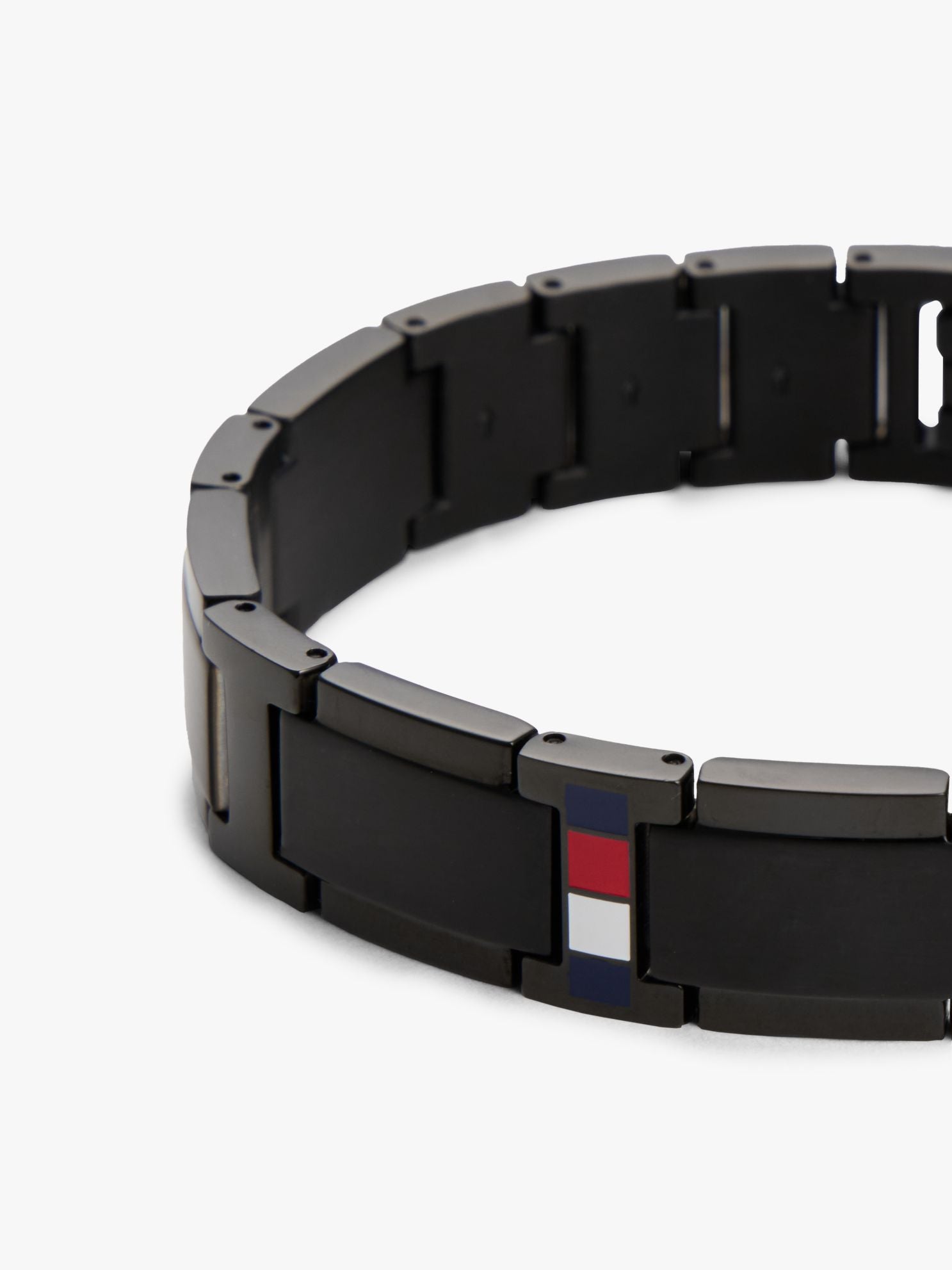Tommy Hilfiger Stripe Accent Flat-Link Bracelet