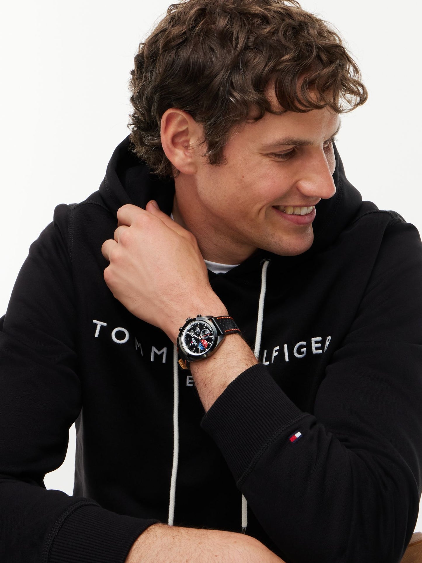 Tommy Hilfiger 40MM Leather Strap Chronograph Watch