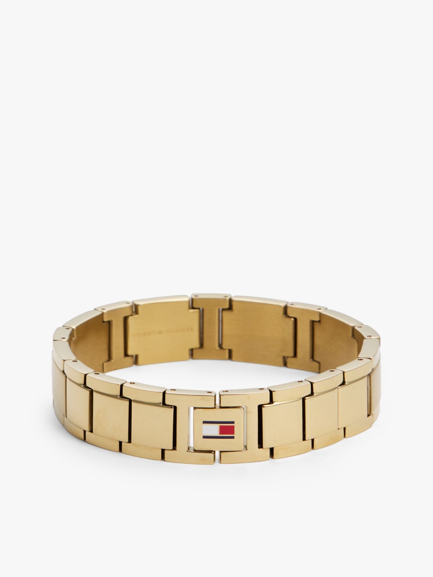 Tommy Hilfiger Stripe Accent Flat-Link Bracelet