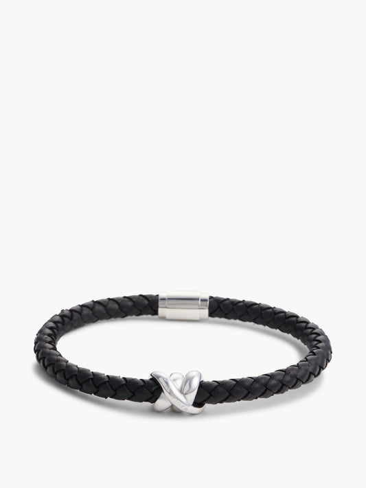 Tommy Hilfiger Nautical Knot Braided Leather Bracelet