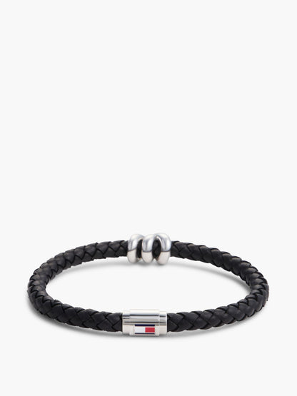Tommy Hilfiger Nautical Knot Braided Leather Bracelet
