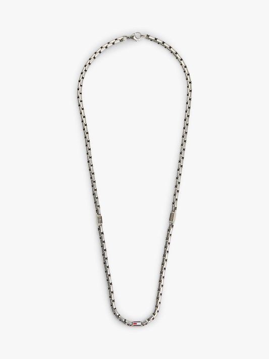 Tommy Hilfiger Flag Chain Link Necklace
