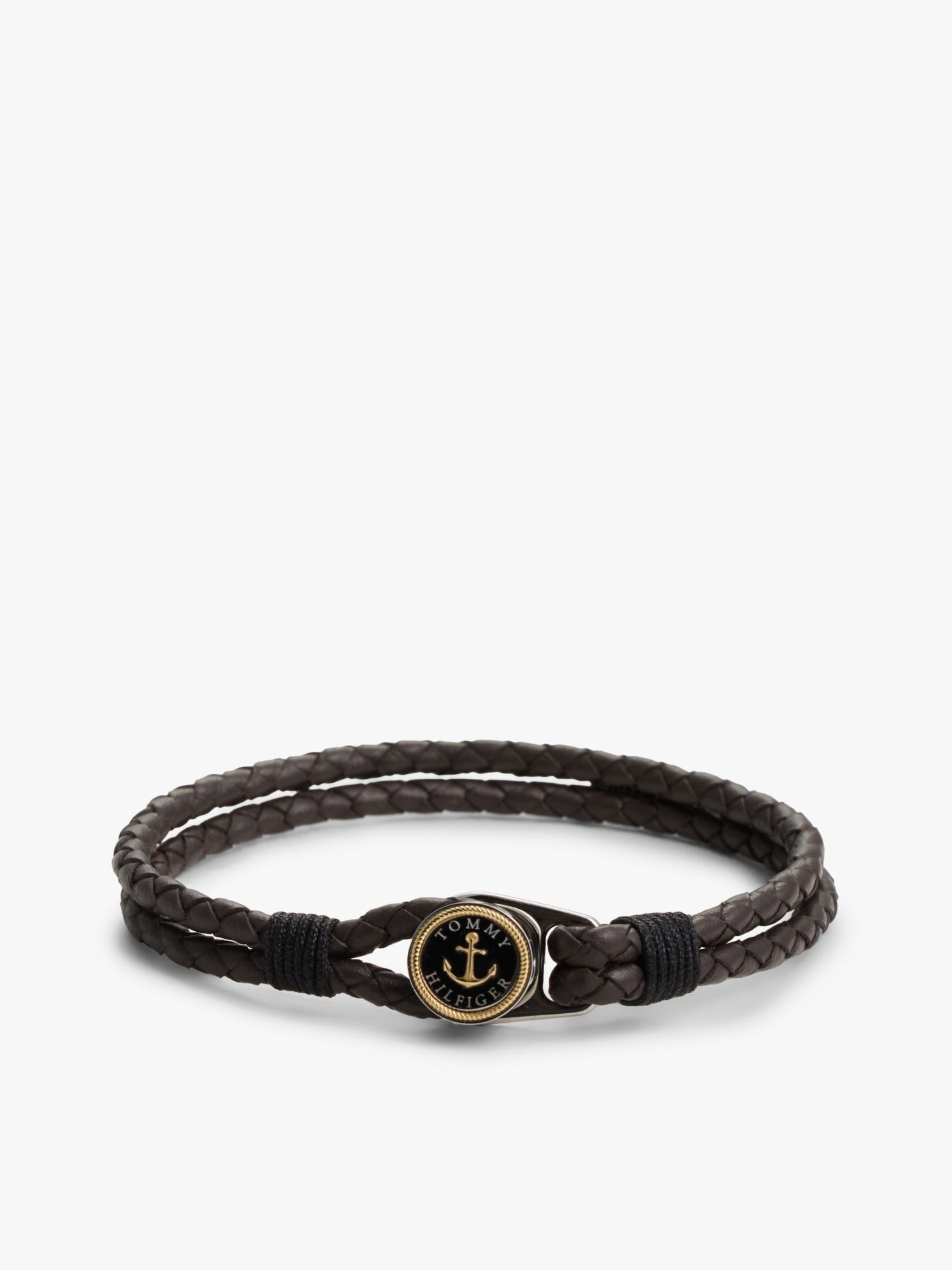 Tommy Hilfiger Nautical Braided Leather Bracelet