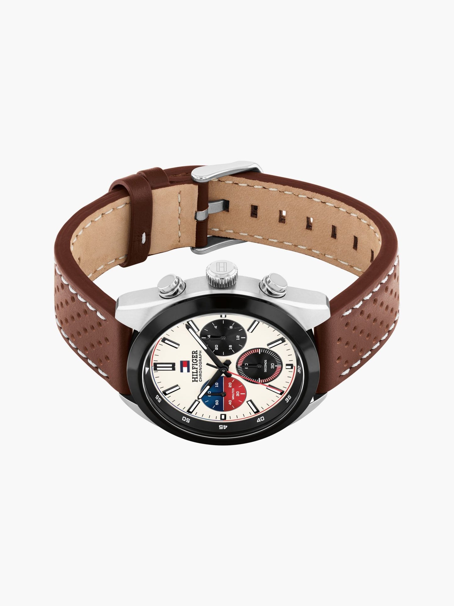 Tommy Hilfiger 40MM Leather Strap Chronograph Watch