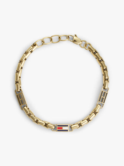 Tommy Hilfiger Flag Chain Link Bracelet