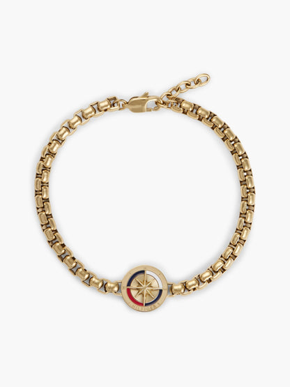 Tommy Hilfiger Compass Medallion Chain Bracelet