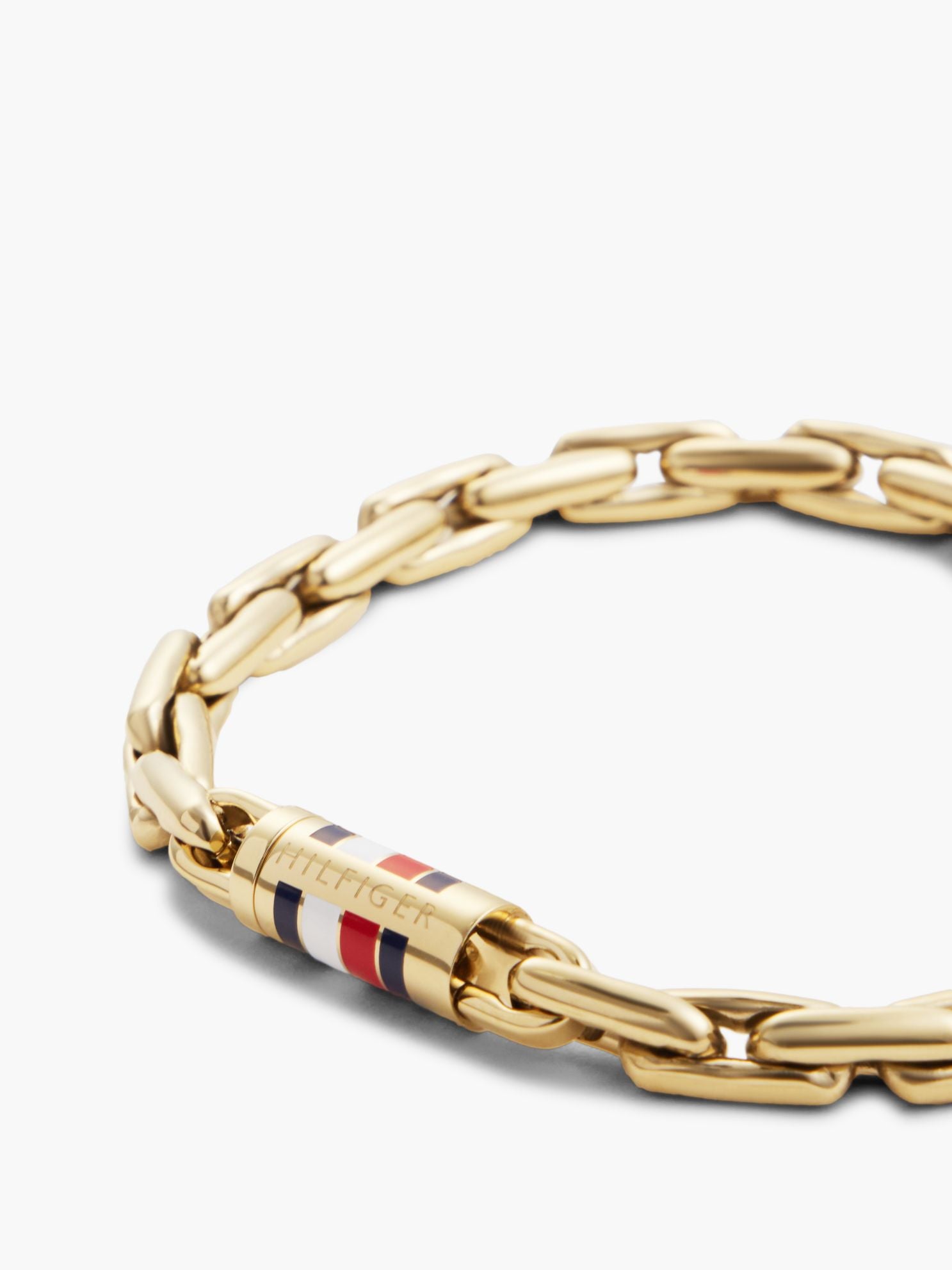 Tommy Hilfiger 8mm Signature Stripe Chain Bracelet