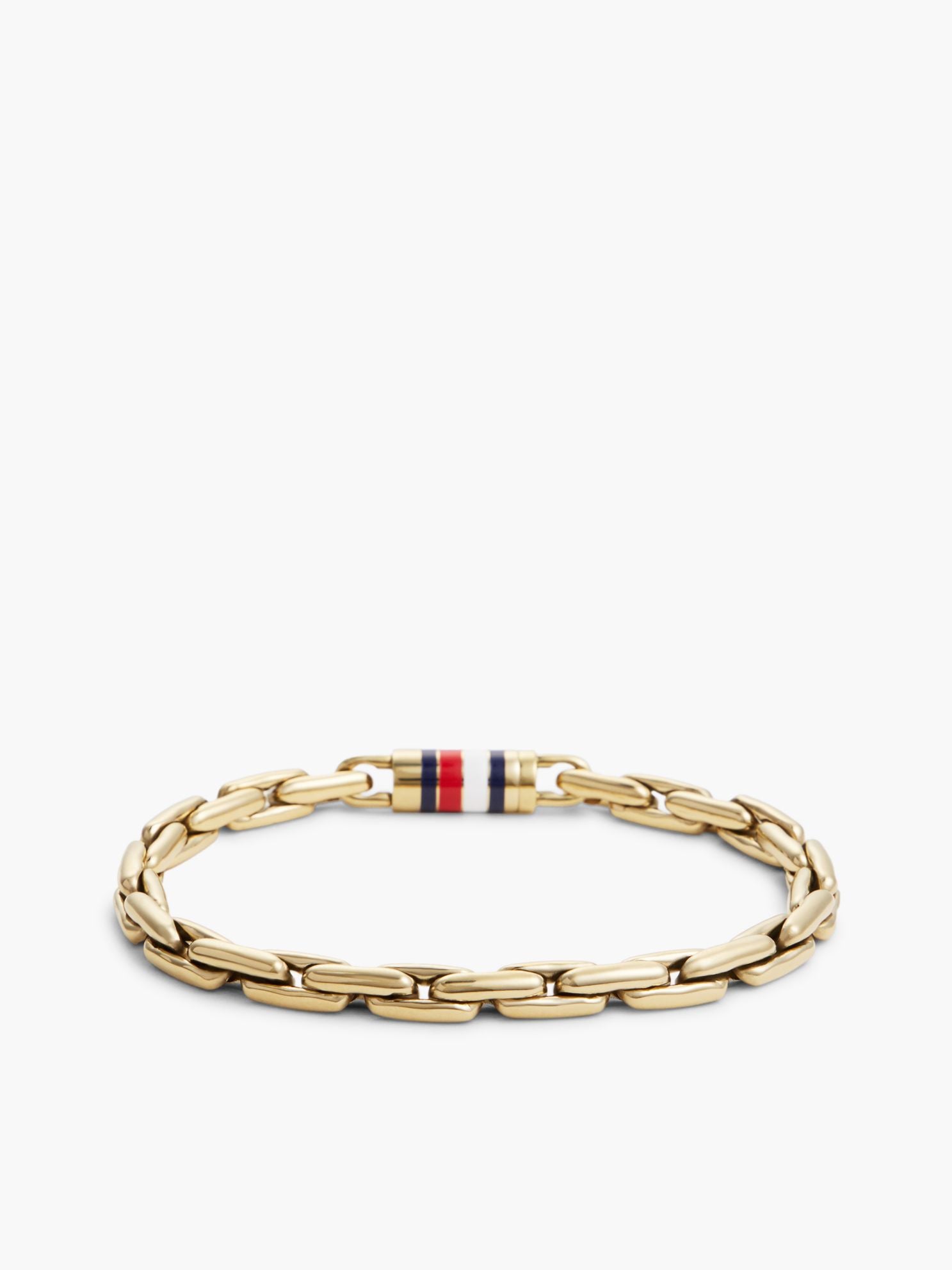 Tommy Hilfiger 8mm Signature Stripe Chain Bracelet
