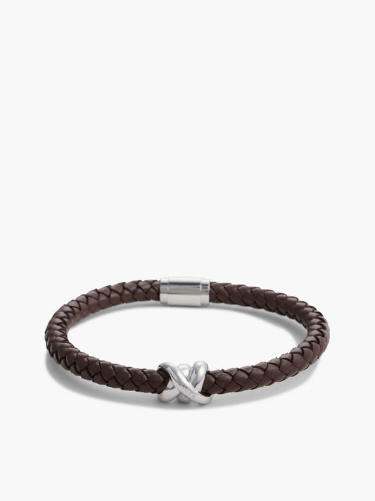 Tommy Hilfiger Nautical Knot Braided Leather Bracelet