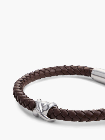 Tommy Hilfiger Nautical Knot Braided Leather Bracelet