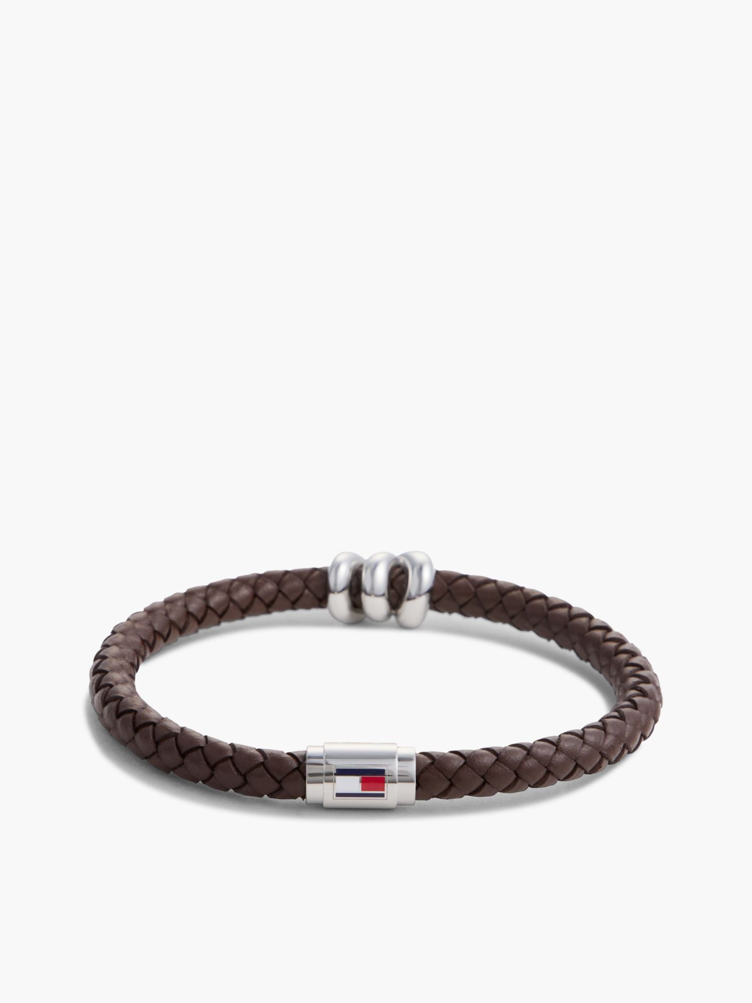 Tommy Hilfiger Nautical Knot Braided Leather Bracelet