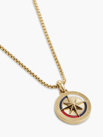 Tommy Hilfiger Compass Medallion Necklace