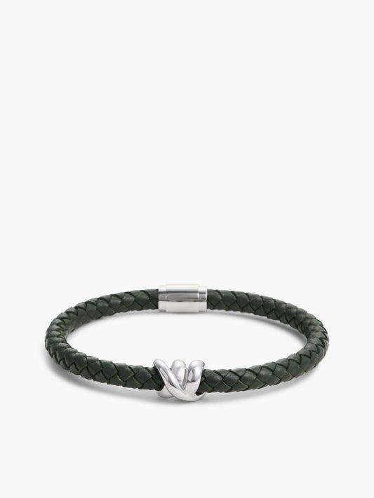 Tommy Hilfiger Nautical Knot Braided Leather Bracelet