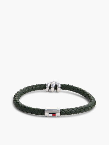 Tommy Hilfiger Nautical Knot Braided Leather Bracelet