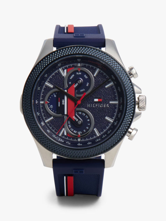 Tommy Hilfiger 46MM Sport Watch with Signature Strap