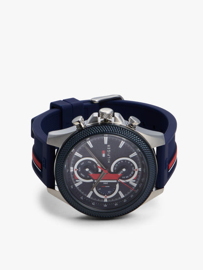 Tommy Hilfiger 46MM Sport Watch with Signature Strap