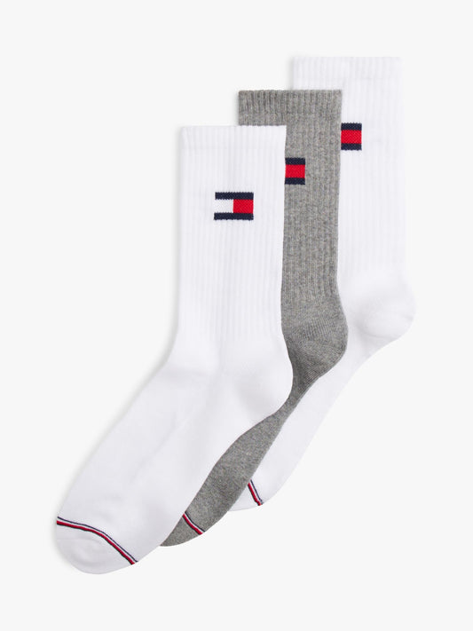 Tommy Hilfiger Flag Logo Sport Crew Sock 3-Pack