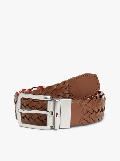 Tommy Hilfiger Reversible Woven Leather Belt